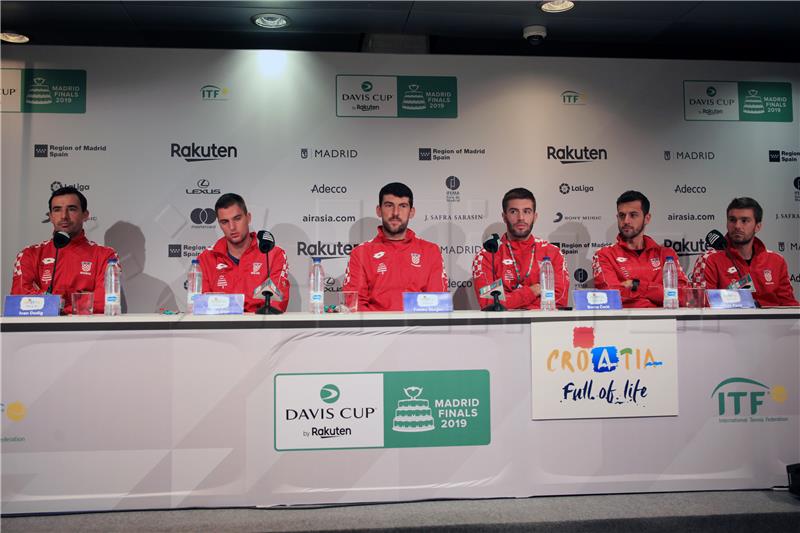 Madrid: Uoči početka Finala Davis cupa održana konferencija za medije hrvatske Davis cup reprezentacije