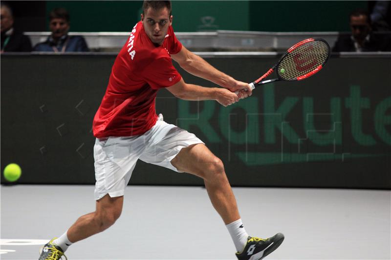 Davis cup, Hrvatska - Rusija: Borna Gojo - Andrey Rublev