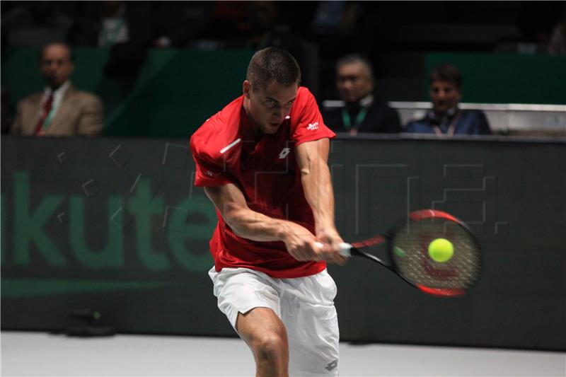 Davis cup, Hrvatska - Rusija: Borna Gojo - Andrey Rublev