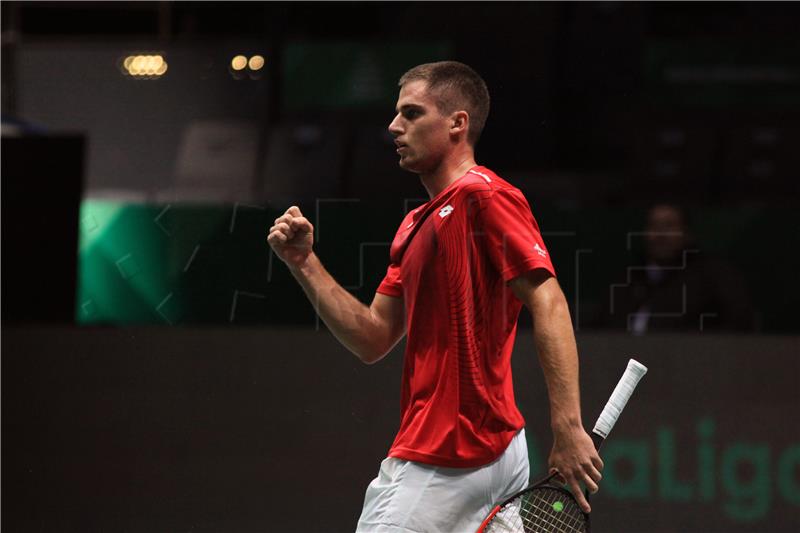 Davis cup, Hrvatska - Rusija: Borna Gojo - Andrey Rublev