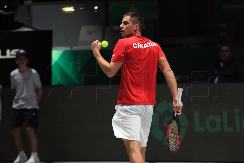 Davis cup, Hrvatska - Rusija: Borna Gojo - Andrey Rublev