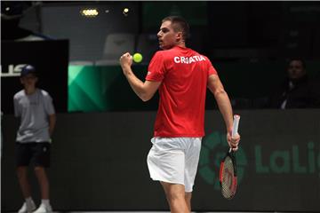 Davis cup, Hrvatska - Rusija: Borna Gojo - Andrey Rublev