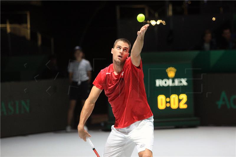 Davis cup, Hrvatska - Rusija: Borna Gojo - Andrey Rublev