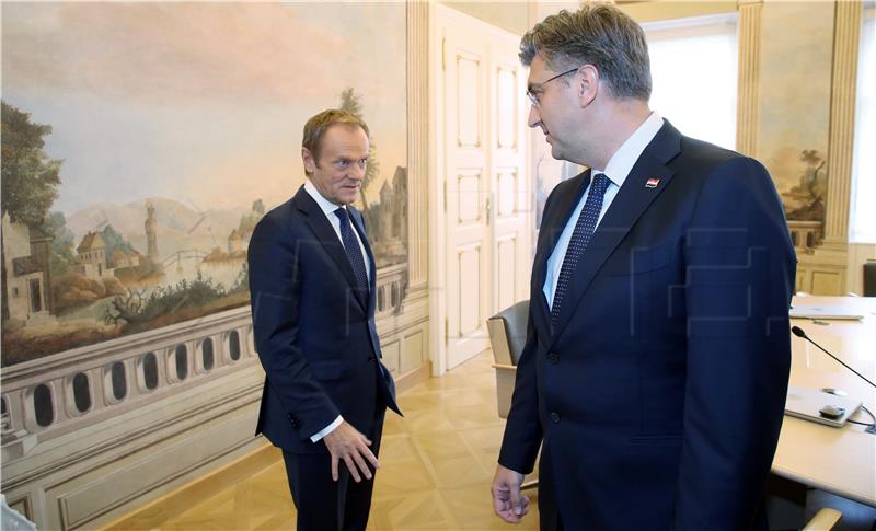 Tusk i Plenković žele vratiti jedinstvo EU-a oko S. Makedonije i Albanije