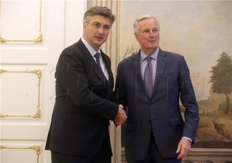 Plenkovic, Barnier discuss Brexit, future EU-UK relations