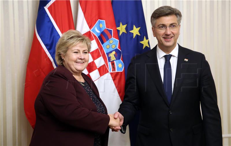 Plenkovic says Croatia-Norway economic cooperation significantly enhanced