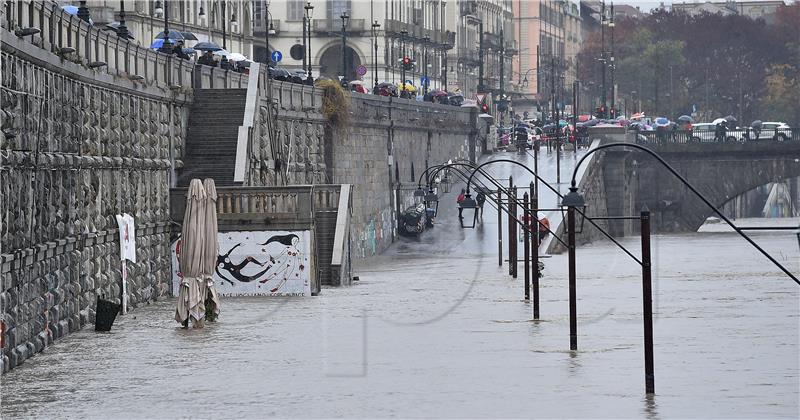 ITALY WEATHER TURIN FLOOD RAINS