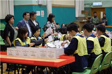 Hong Kong vote counting