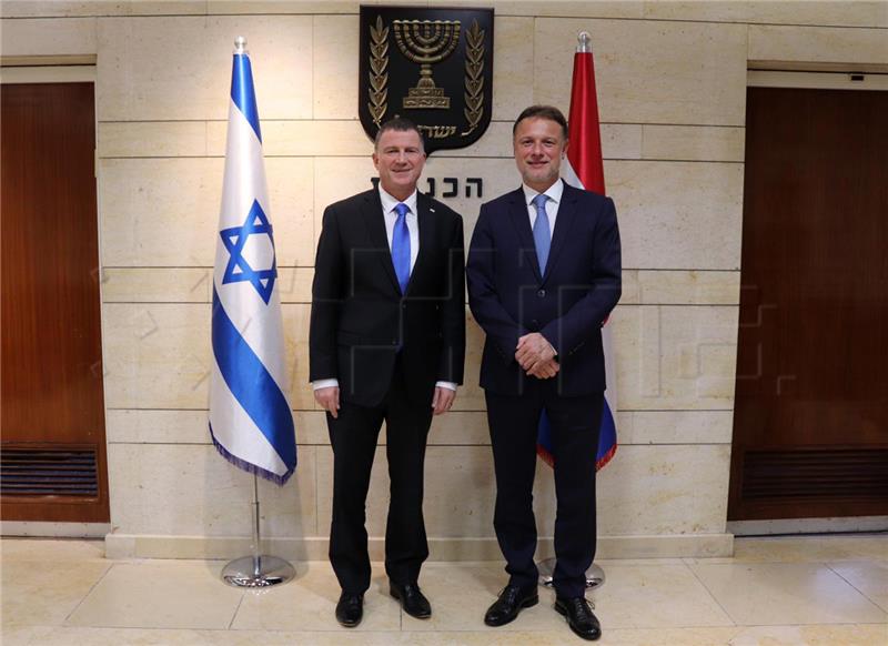 Parliament speakers confirm excellent Croatia-Israel relations