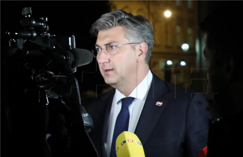 Premijer Plenković na pregovorima sa sindikatima 