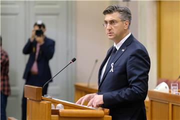 Plenković rekao Hrvatskom saboru da je proširenje EU-a bitno za mir i stabilnost u regiji