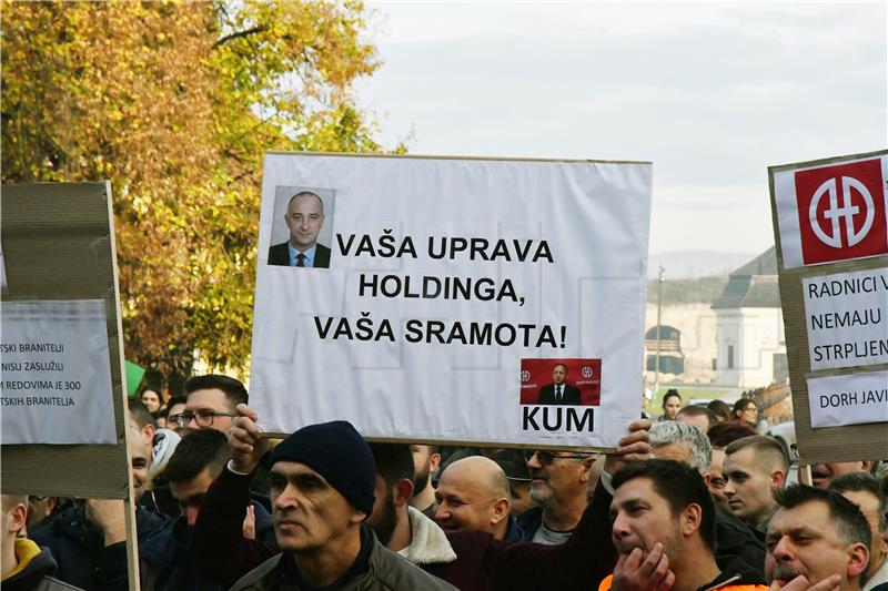 Djuro Djakovic workers and teachers striking together again in Slavonski Brod