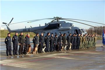 Doček članova posade i helikoptera Mi-171Sh