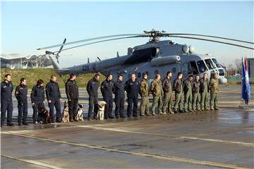 Doček članova posade i helikoptera Mi-171Sh