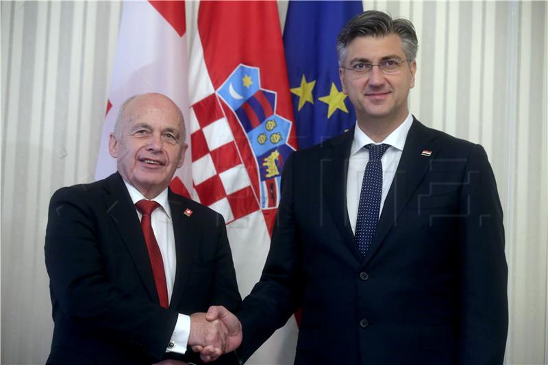 Swiss president supports Croatia's Schengen bid