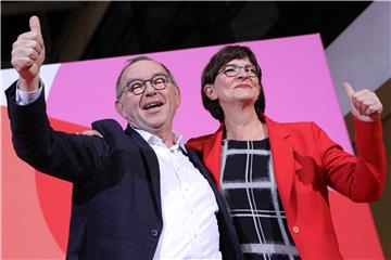 Esken and Walter-Borjans win race for SPD party leadership	