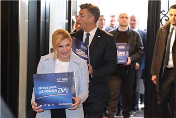 Kolinda Grabar-Kitarović predala Državnom izbornom povjerenstvu kandidaturu za predsjedničke izbore