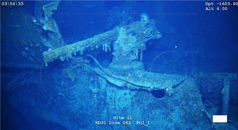 UNDER WATER FALKLANDS WWI BATTLESHIP FOUND