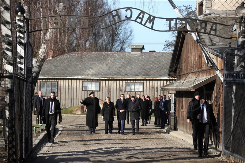 POLAND AUSCHWITZ MERKEL