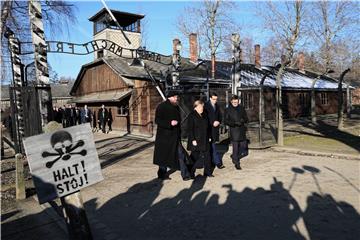 POLAND AUSCHWITZ MERKEL