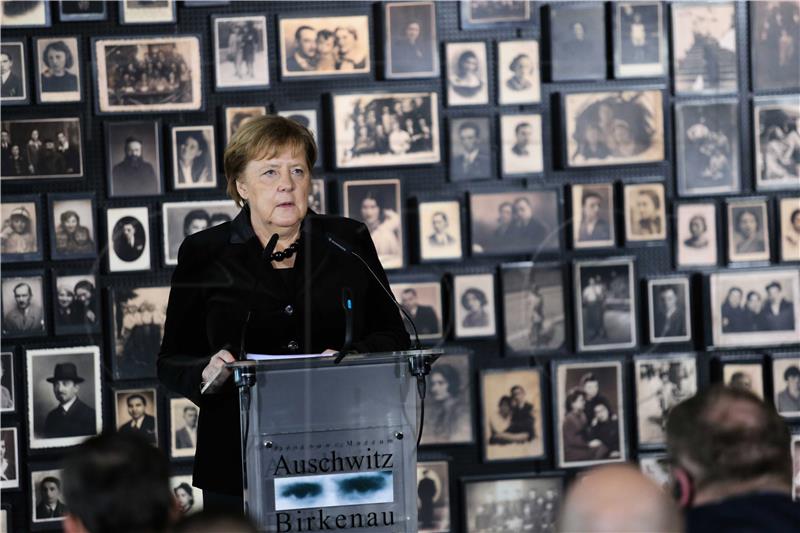 POLAND AUSCHWITZ MERKEL