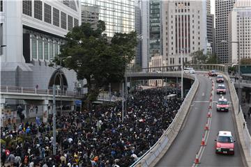 Pro-democracy protesters rally in Hong Kong