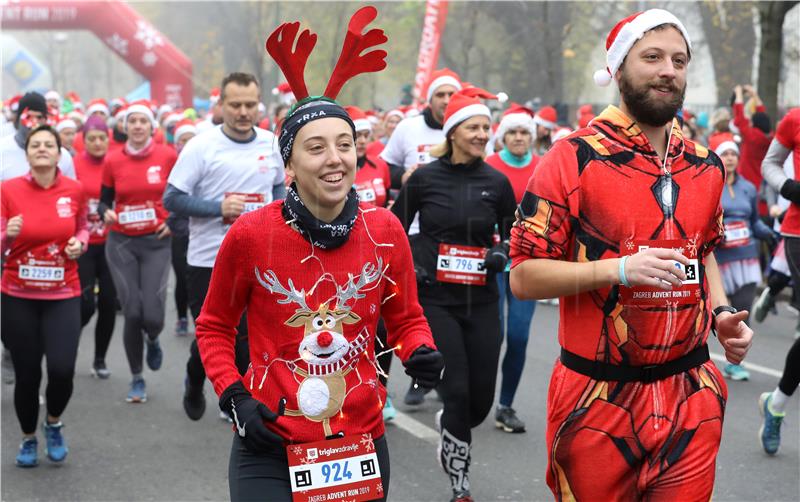 Record number of participants in this year's Zagreb Advent Run