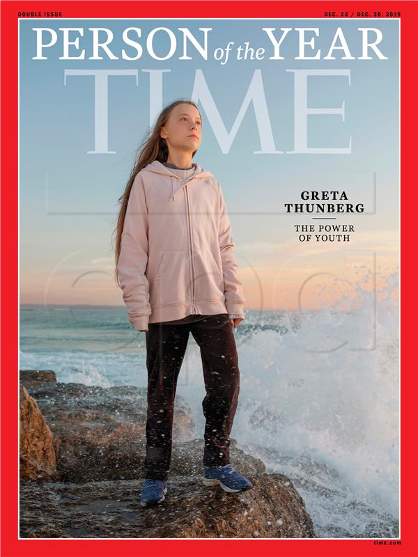 Klimatska aktivistica Greta Thunberg - osoba godine časopisa 'Time'