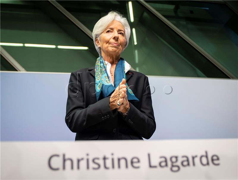 ECB chief Christine Lagarde press conference in Frankfurt