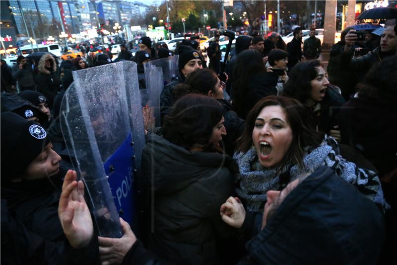 TURKEY WOMEN PROTEST AGAINST ABUSE VIOLENCE