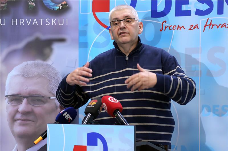 Konferencija za medije kandidata za predsjednika RH Ante Đapića