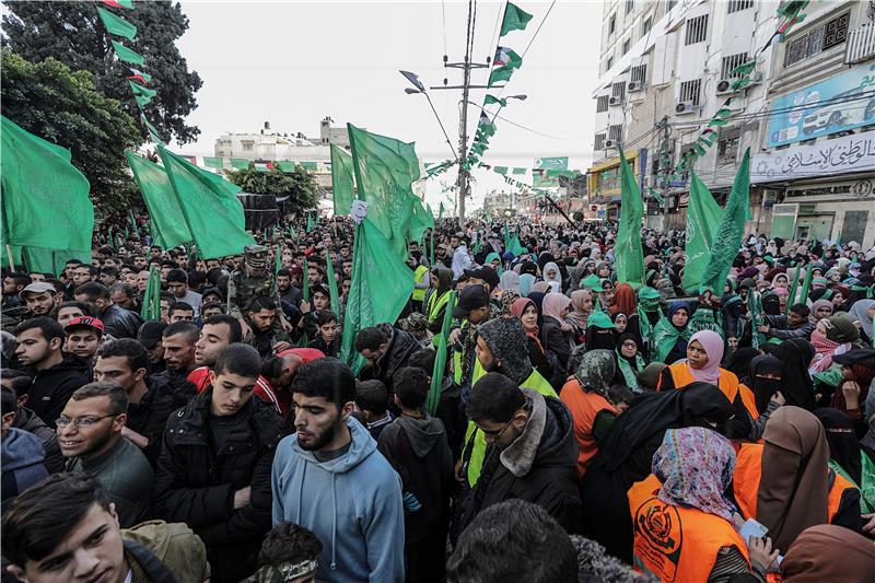 MIDEAST PALESTINIANS GAZA HAMAS ANNIVERSARY