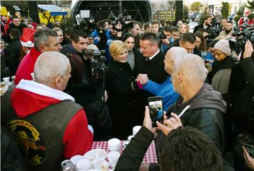 Kolinda Grabar-Kitarović održala predizborni skup u Slavonskom Brodu