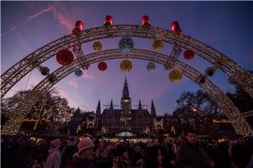 Christmas market in Vienna