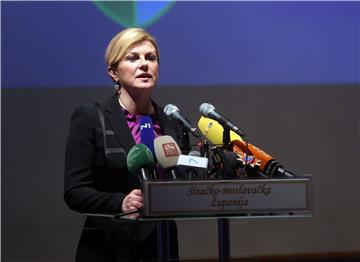 Kolinda Grabar Kitarović u Sisačko-moslavačkoj županiji