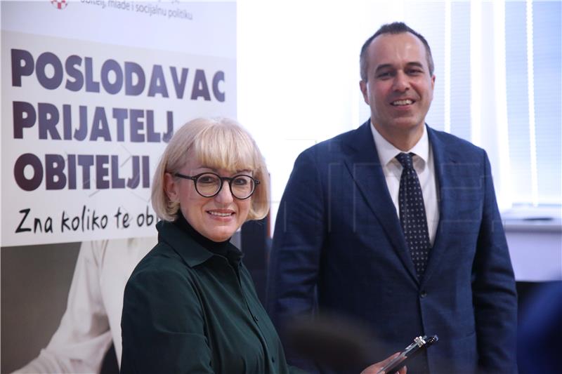 Dodjela priznanja "Poslodavac prijatelj obitelji" za 2019. godinu