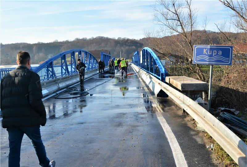 Bridge in Karlovac en route to Croatia-Slovenia border reconstructed