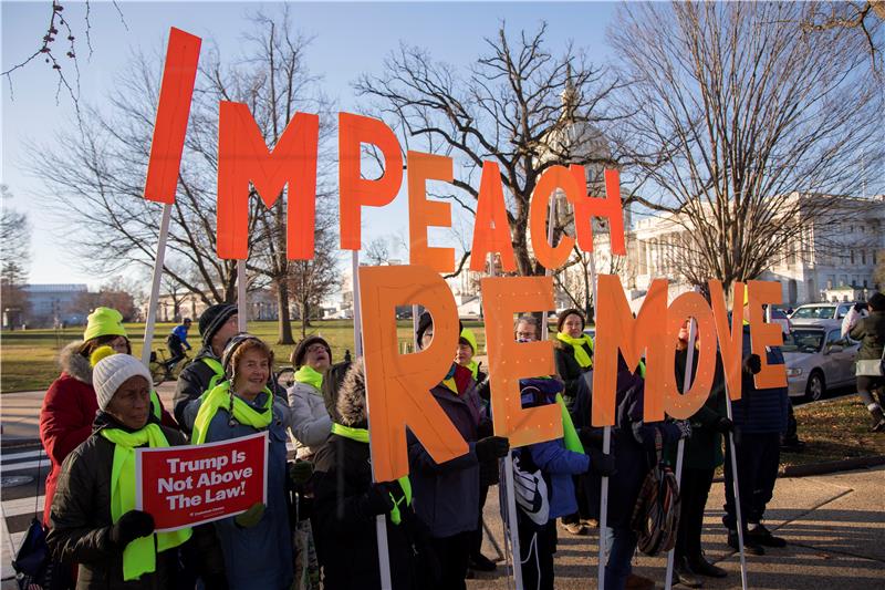 USA GOVERNMENT TRUMP IMPEACHMENT PROTEST