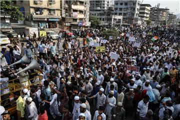 Protest against Citizenship Amendment Bill (CAB) in Mumbra