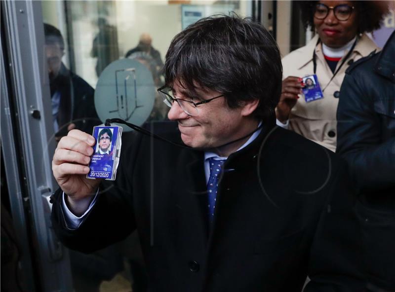 Carles Puigdemont at the European Parliament