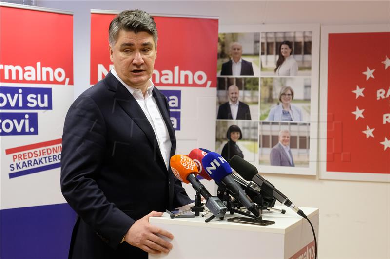 Milanovic says will win as citizens will vote for normal, polite Croatia