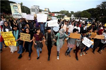 Protest against Citizenship Amendment Bill and National Register of Citizens, in Bangalore.