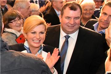 Vukovar: Završni predizborni skup Kolinde Grabar Kitarović