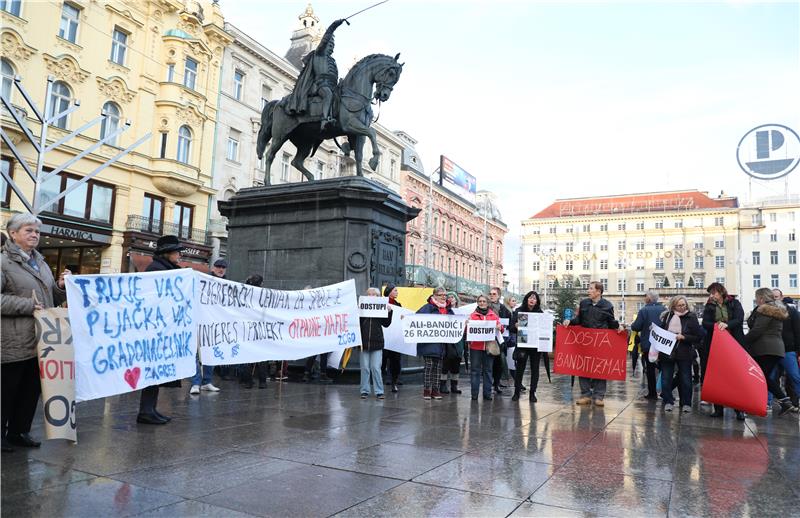 Prosvjed pod nazivom "Vrijeme je! Zagreb je spreman!"