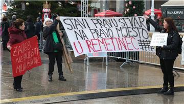 Prosvjed pod nazivom "Vrijeme je! Zagreb je spreman!"