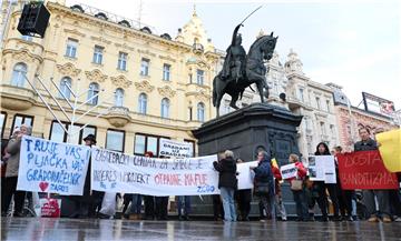 Prosvjed pod nazivom "Vrijeme je! Zagreb je spreman!"