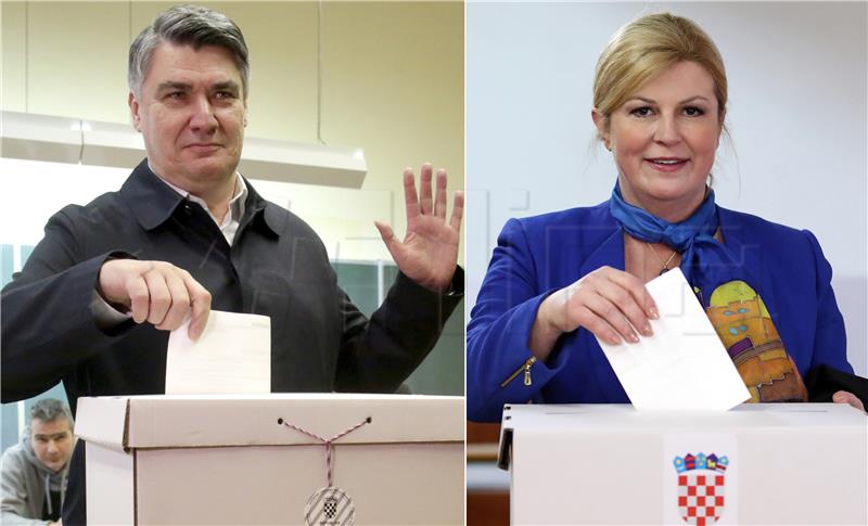 Milanovic wins in Zagreb, 7 counties; Grabar-Kitarovic in 8, Skoro in 5 counties