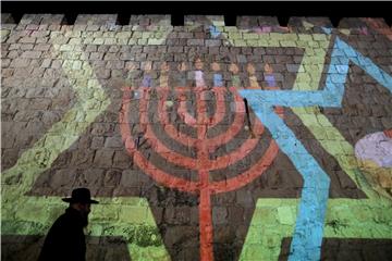 Jewish holiday of Hanukkah in Jerusalem