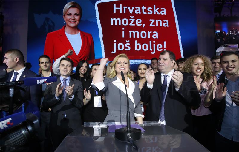 Grabar-Kitarovic says doesn't know why Milanovic is running for president