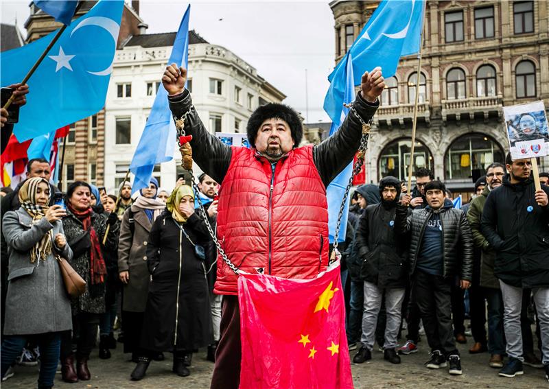 NETHERLANDS UIGHURS PROTEST